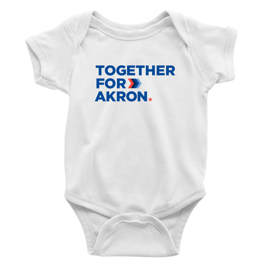 Together for Akron Logo Onesie
