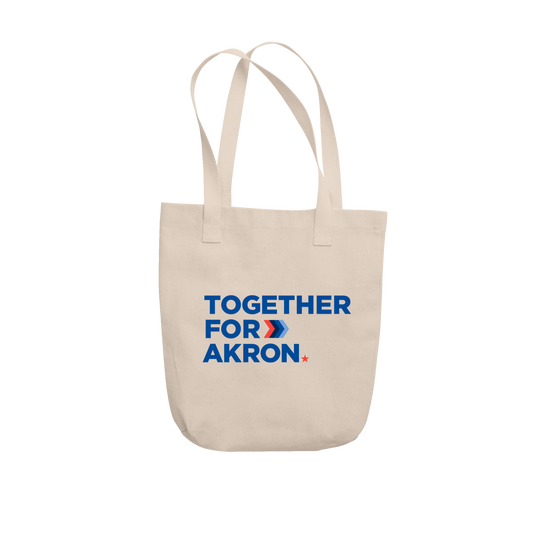 Together for Akron Logo Tote Bag