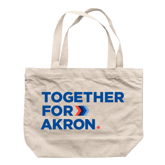 Together for Akron Logo Tote Bag