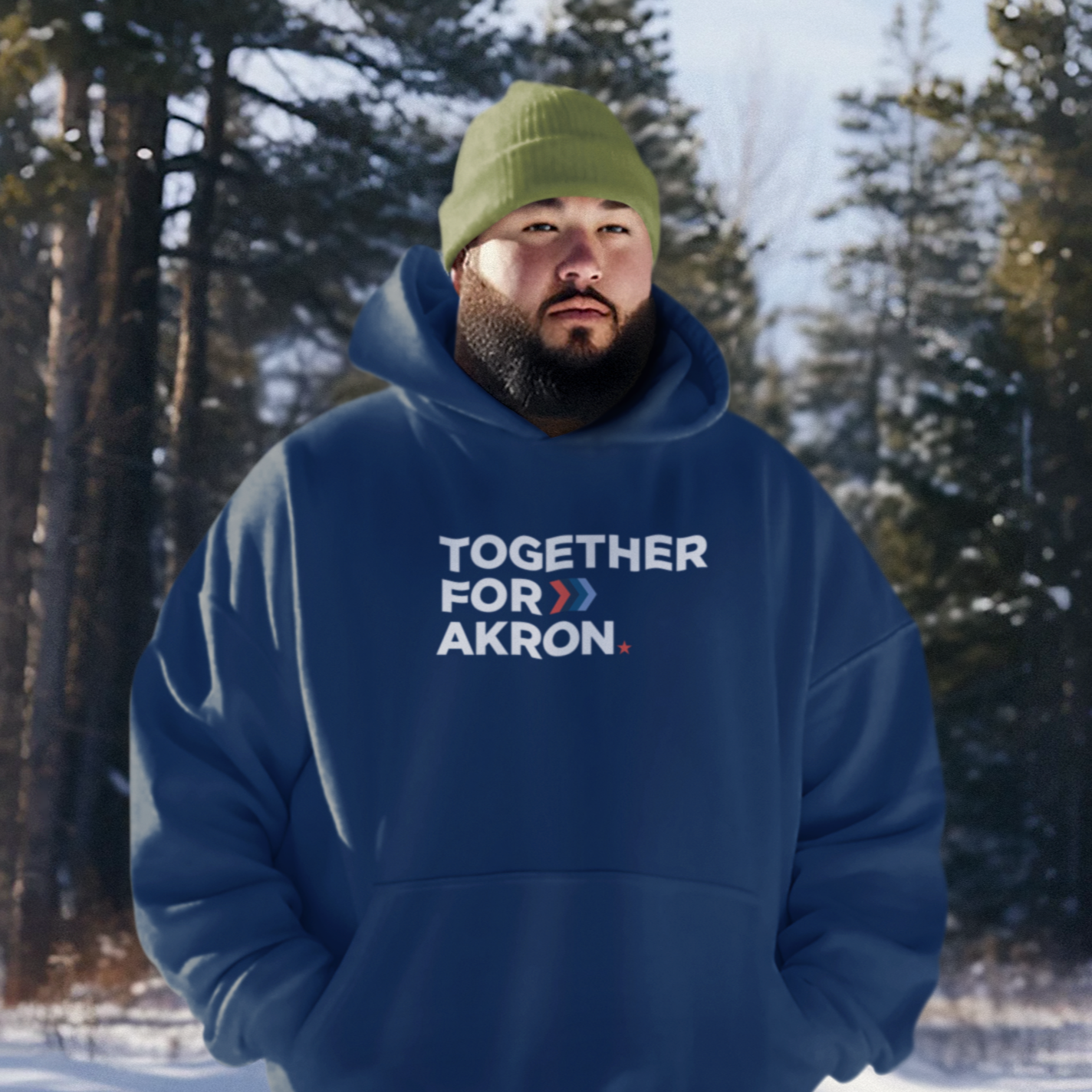 Together for Akron Logo Hoodie